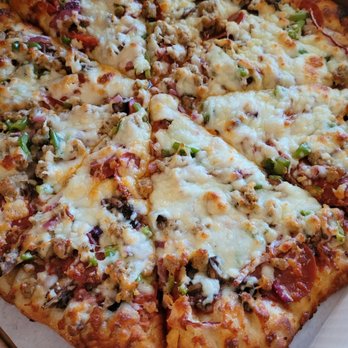 Pizzero Grill - Large veggies and sausage pizza - Pizza Near Me - Lemon Grove, California