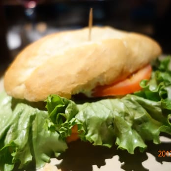 Nando's Peri-Peri - Veggie burger with mango lime sauce! - Portuguese Near Me - Gainesville, Virginia