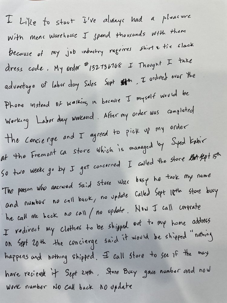 MEN’S WEARHOUSE Updated September 2024 6380 Rogerdale Rd, Houston