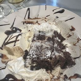 Double chocolate brownie à la mode