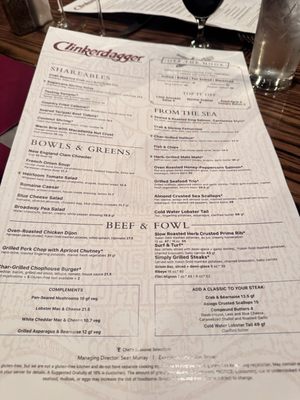Menu photo 3 Clinkerdagger Spokane, WA