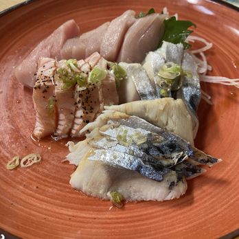Aburi Sushi - Mackerel and Hamachi Sashimi. (9-18-26) - Sushi Bars Near Me - Buena Park, California Aburi Sushi - Mackerel and Hamachi Sashimi. (9-18-26) - Sushi Bars Near Me - Buena Park, California