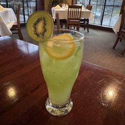 Seasonal Fresh Fruit Lemonade (kiwi + passion fruit)