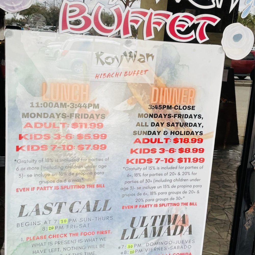 Koywan Hibachi Buffet - Pricing/info Feb '24 - Buffets Near Me - Altamonte Springs, Florida Koywan Hibachi Buffet - Pricing/info Feb '24 - Buffets Near Me - Altamonte Springs, Florida