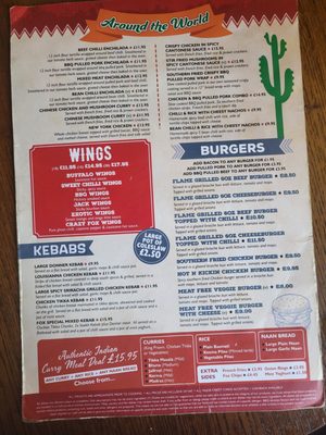 Menu photo 1 The Fox Inn Selby, NYK