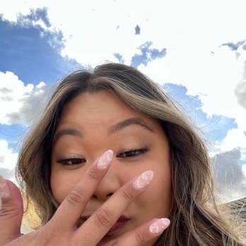 Serenity Happy Nails - Birthday cloud nails!! Chloe free handed this!! - Nail Salons Near Me - Escondido, California Serenity Happy Nails - Birthday cloud nails!! Chloe free handed this!! - Nail Salons Near Me - Escondido, California