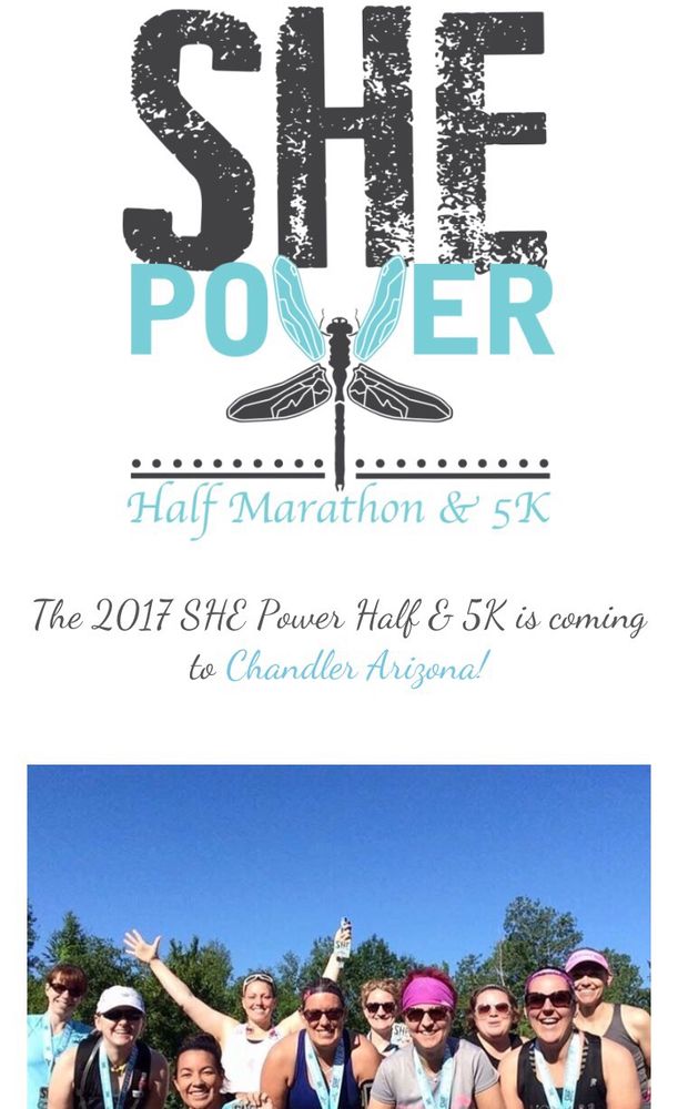 SHE Power 1/2 Marathon & 5K Logo