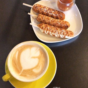 Daily Spark Coffee - Waffle sticks and vanilla caramel latte - Coffee & Tea Near Me - Henderson, Nevada Daily Spark Coffee - Waffle sticks and vanilla caramel latte - Coffee & Tea Near Me - Henderson, Nevada
