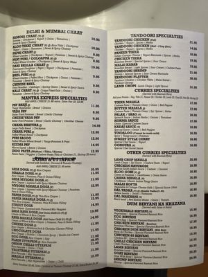 Menu photo 5 Mantra Express Sunrise, FL
