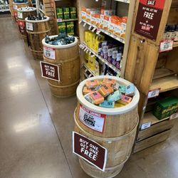 Sprouts Farmers Market - Both barrels advertise BOGO prices, but only one is honored at checkout.