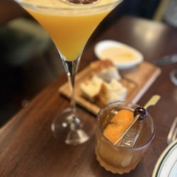 Mango martini and old fashioned