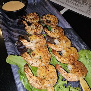 Bourbon Library - Fall Special 5/5 Blackened Grilled Shrimp w/ Firecracker Sauce - Bars Near Me - Lexington, Kentucky