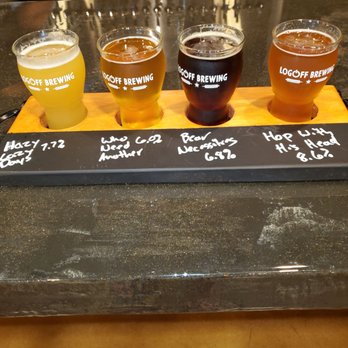 LogOff Brewing - A beautiful flight from light, hoppy and malty! - Breweries Near Me - Rancho Cordova, California LogOff Brewing - A beautiful flight from light, hoppy and malty! - Breweries Near Me - Rancho Cordova, California