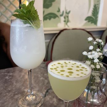 Flora - Lychee spritz and cantaloupe & olive oil martini - Breakfast & Brunch Near Me - San Diego, California