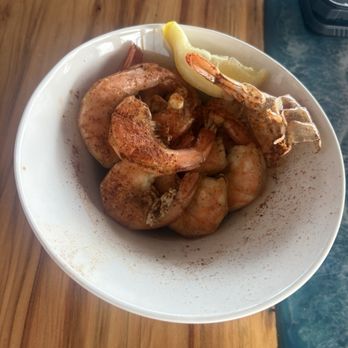 Blue Drum - Happy Hour Peel and eat shrimp steamed YUM - Seafood Near Me - Little River, South Carolina