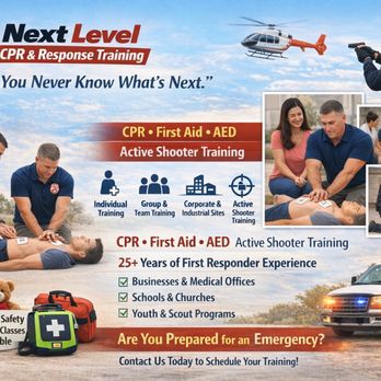 Next Level CPR & Response Training - CPR Classes Near Me - Rincon, Georgia Next Level CPR & Response Training - CPR Classes Near Me - Rincon, Georgia