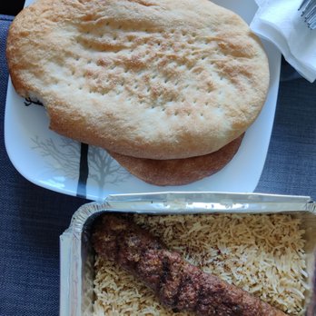 Kandahar Kabab - Beef kebab, rice and naan - Afghan Near Me - Toronto, Ontario Kandahar Kabab - Beef kebab, rice and naan - Afghan Near Me - Toronto, Ontario