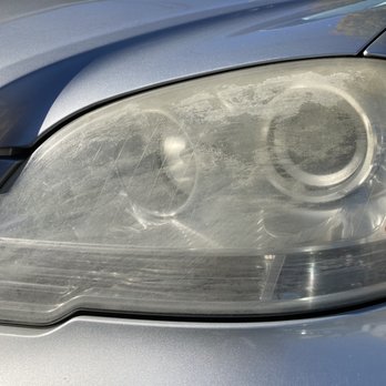 Vivid Headlight - Before - Auto Detailing Near Me - Costa Mesa, California