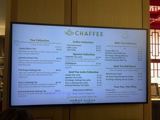 Menu photo 8 Chaffee Temple City, CA