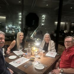 Marrakesh Country Club - The 4 of us in the dining room!
