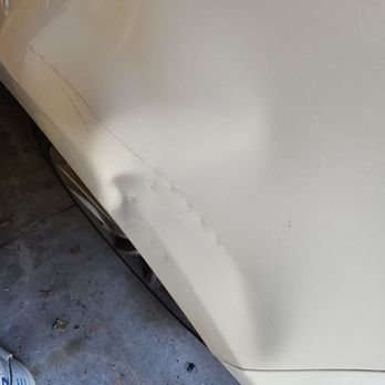JL Dent Removal - Before - Mobile Dent Repair Near Me