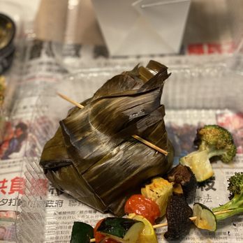 Bida Manda - Sea Bass Mok (marinated sea bass wrapped in a banana leaf and baked) - Laotian Near Me - Raleigh, North Carolina