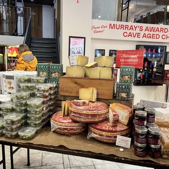 Murray's Cheese - Bleecker - display of various cheeses - Cheese Shops Near Me - New York, New York Murray's Cheese - Bleecker - display of various cheeses - Cheese Shops Near Me - New York, New York