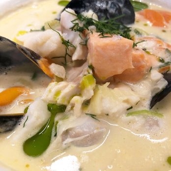 Fiskeriet - Creamy Fish Soup - Seafood Near Me - Oslo, 03