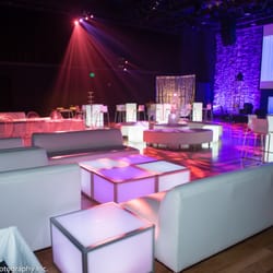 Lounge furniture and LED pieces at Artis Naples for a bat mitzvah
