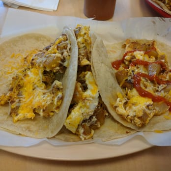 Jalapeno Joe's Express - my all time favorite breakfast taco: egg, cheese, potatoes, and chorizo. - Latin American Near Me - Sugar Land, Texas