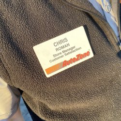 AutoZone - Chris Roman store manager very helpful