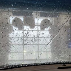 Super Clean Auto & RV Wash - Forward view from the car during the last few minutes of the car wash