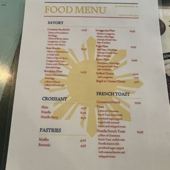 Cafe Aficionado - Menu (9/17/26) Longanisa price is different that what Inwas charged $15.49 - Coffee & Tea Near Me - Los Angeles, California Cafe Aficionado - Menu (9/17/26) Longanisa price is different that what Inwas charged $15.49 - Coffee & Tea Near Me - Los Angeles, California