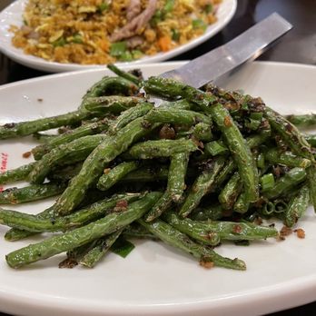 Chengdu Gourmet - P66. Dry Sauteed Green Beans with miced pork - Chinese Near Me - Pittsburgh, Pennsylvania Chengdu Gourmet - P66. Dry Sauteed Green Beans with miced pork - Chinese Near Me - Pittsburgh, Pennsylvania