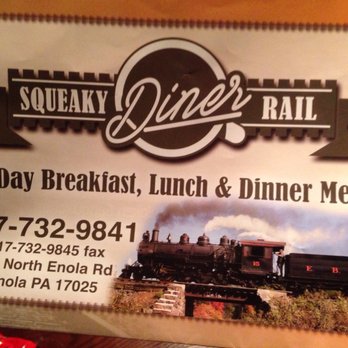 Squeaky Rail Diner - Front of the menu. Breakfast all day!! - Diners Near Me - Enola, Pennsylvania