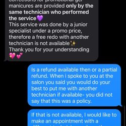 Salon Glo - This was the first time it was mentioned to me that this was a policy