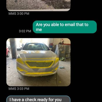 Dent and Scratch Pro - Texts w Abraham, most conversation was over phone call. - Body Shops Near Me - San Diego, California Dent and Scratch Pro - Texts w Abraham, most conversation was over phone call. - Body Shops Near Me - San Diego, California