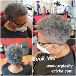Styles By Ericka at Studio Hair 2000 Salon - #stylesbyericka #houstonhairstylist #humbletxnaturalhair #naturalhairstylesforblackwomen #houstonhairsalon #salonnearme