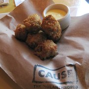 Photo of Cause - The PhilanthroPub - Washington, DC, United States. Crispy Trotter Tots (with lemon aioli)