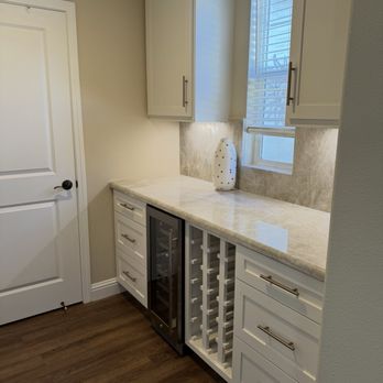 Creative Building Solutions - Desk area converted to beverage area - General Contractors Near Me - Morgan Hill, California Creative Building Solutions - Desk area converted to beverage area - General Contractors Near Me - Morgan Hill, California