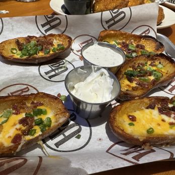 Black Angus Steakhouse - Loaded Potato Skins (missing 1) - Steakhouses Near Me - San Lorenzo, California Black Angus Steakhouse - Loaded Potato Skins (missing 1) - Steakhouses Near Me - San Lorenzo, California