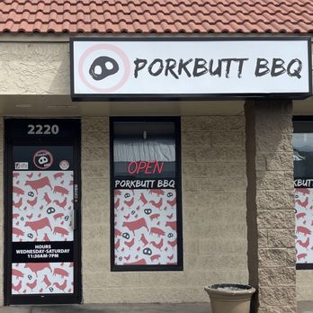 Porkbutt BBQ - Notice that they are only open Wednesday through Saturday. - Barbeque Near Me - Colorado Springs, Colorado Porkbutt BBQ - Notice that they are only open Wednesday through Saturday. - Barbeque Near Me - Colorado Springs, Colorado