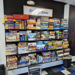Zander's Game House - There were probably 20 games on my wishlist to play on this shelf, guess we'll be back soon.