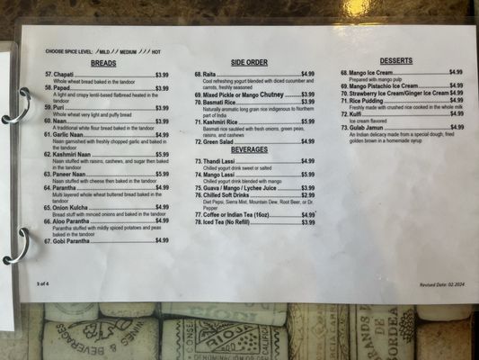 Menu photo 1 Curry Corner Olympia, WA