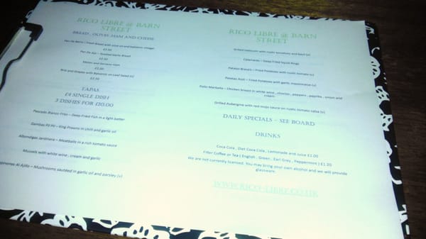 Menu photo 2 Rico Libre Birmingham, XWM