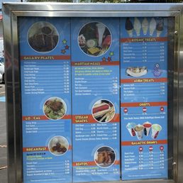 Menu board outside Menu board outside