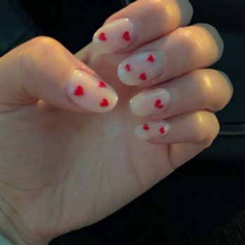 Aura Salon & Spa - Valentines Nail design - Nail Salons Near Me - Denton, Texas