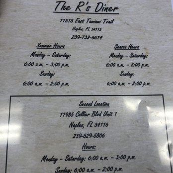 The R's Diner - Breakfast & Brunch Near Me - Naples, Florida The R's Diner - Breakfast & Brunch Near Me - Naples, Florida