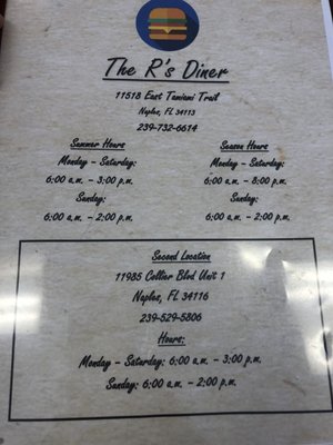 Menu photo 5 The R's Diner Naples, FL Menu photo 5 The R's Diner Naples, FL