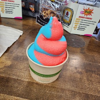 Rajah Dat Snack Shop - Mines strawberry vanilla soft serve - Shaved Ice Near Me - Waipahu, Hawaii Rajah Dat Snack Shop - Mines strawberry vanilla soft serve - Shaved Ice Near Me - Waipahu, Hawaii